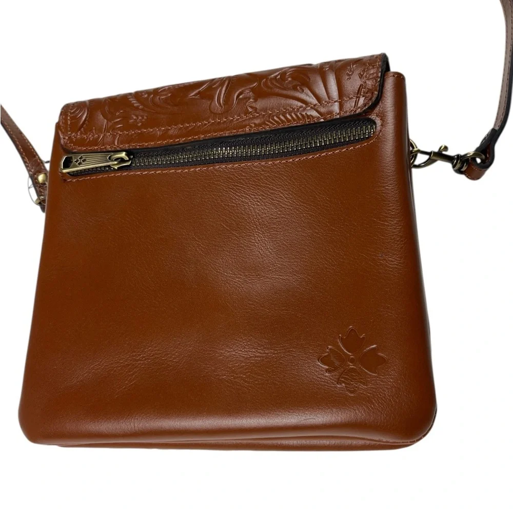 Patricia Nash Carmel Tooled Leather Crossbody Bag Balluri Florence Tiny Flaws